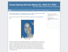 Tablet Screenshot of housecleaningatlantaga.com